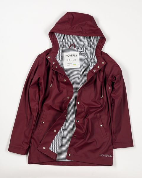 Hoverla Burgundy raincoat XS photo