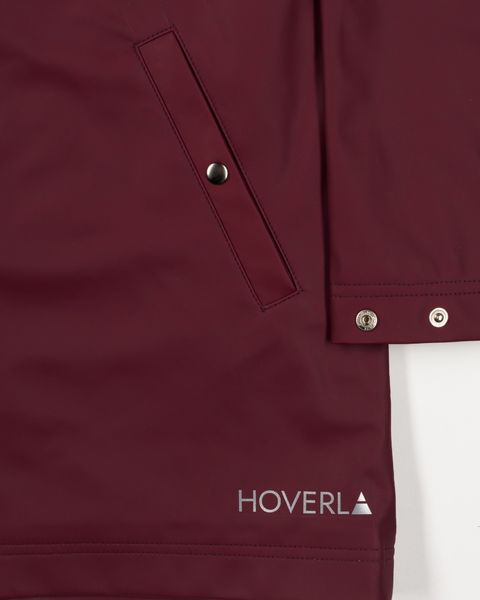 Hoverla Burgundy raincoat XS photo